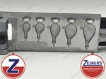 1039 New Do-it Flat Head Jig Mold JFS-5-A 3/8,1/2, 5/8, 3/4, Oz. Fixed Price $53.60.