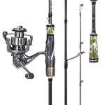 Sougayilang Spinning Combo 3024TON Carbon Fiber 2-PIECE Rod M/mh Power 19LB. Fixed Price $97.47.