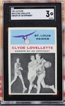 Clyde Lovellette 1961 Fleer Basketball #58 In Action Sgc 3 St Louis Hawks Hof. Fixed Price $35.00.