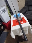 Trolling Fishing Rod Billfisher 6'6" Mh 20-50LB And Reel 209 Level Wind. Fixed Price $125.00.