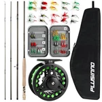 Plusinno Fly Fishing And Reel Combo, 4 Piece Wt -9' Rod, 5/6. Fixed Price $94.69.