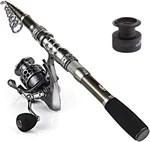 Telescopic Fishing Rod & Reel Combo Carbon Fiber Pole + Accessories. Fixed Price $75.00.