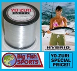 Yo-zuri Hybrid Fluorocarbon Fishing Line 40LB/600YD Clear Color Free Usa Ship!. Fixed Price $19.99.