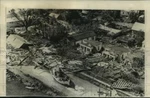 1957 Press Photo Hurricane Audrey Left Fishing Boat Highway Cameron, La. Fixed Price $24.99.