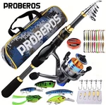 Pro Fishing Rod & Reel Combo Kit 6FT Carbon Fiber Spinning Set Tackle Bag + Lure. Fixed Price $79.99.