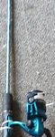 Zebco Slingshot 6FT 2PC Spinning Rod & Reel Combo Size 20 5.2:1 Blue. Fixed Price $35.00.