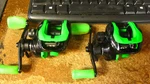 Fishing 13 Radioactive Pickle Reel, Baitcast, Rh, 7.3/11, 2 Ct, Free Shipping. Fixed Price $85.00.