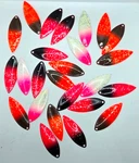 25 Premium Painted Willow Leaf Sz Spinner Bait Blade- Assorted. Fixed Price $13.95.