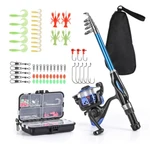 Blusea Child Fishing Rod Reel Combo Full Kit,telescopic Spinning. Fixed Price $34.00.