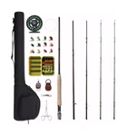 Fly Fishing Rod And Reel Combo 4-PIECE 5WT Aluminum .... Fixed Price $140.05.