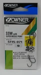 Owner 5115-071 Ssw All Purpose Hook Needle Point Rev Bend Upeye Black Sz 4 10CT. Fixed Price $7.26.