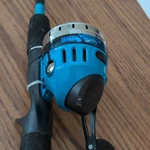 Zebco Splash 6FT Spincast Combo Sz 20 Rh, Pre-spooled 10LB Blue/black. Fixed Price $20.50.