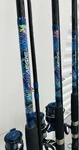 Lot OF3 )tsunami Fishing Rod And Shockwave SWP550 Reel Combo Set. Fixed Price $375.00.