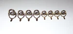 New Set Of Fuji Gcnog Gold Tich Aluminum Oxide Casting Fishing Rod Guides 12-8. Fixed Price $10.00.