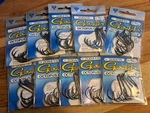 Gamakatsu 208415 Size 5/0 Octopus Circle Fishing Hooks Qty 6 X 10 Packs. Fixed Price $45.00.
