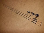 3- Shakespeare Micro Series 4'6" Rod & Reel Combos 2-6 Lb Test Line. Fixed Price $39.99.