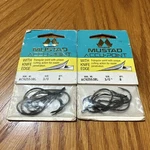 Packs Vintage Mustad Accu-point AC92553 3/0 BLACK8 Fish Hooks Per. Fixed Price $9.99.