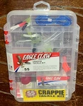 Eagle Claw 55CT Crappie Tackle Kit With Case #TK-CRPPE1. Fixed Price $19.98.