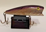 Vntg Herters Popper Purple/silver 4" Topwater Fishing Lure Japan New Hooks. Fixed Price $14.99.