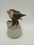 Vintage Msr Spinning Perched Eagle Musical Figurine Working. Fixed Price $24.99.