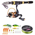 Sougayilang Fishing Rod Reel Combos Carbon Fiber Telescopic Pole With Sp. Fixed Price $76.06.