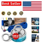 Comprehensive 1325 Lb Magnetic Fishing Kit With Rope & Gloves - Outdoor Fun. Fixed Price $79.99.