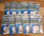Gamakatsu 07111 Size 1/0 Offset Shank Worm Fishing Hooks Qty 6 X 10 Packs. Fixed Price $45.00.
