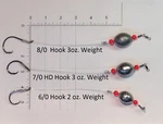 Carolina Drum Red Lupton Rigs Catfish 1-6OZ. 1/0-9/0 Circle Hook. Fixed Price $10.00.