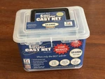 Fitec Super Spreader Cast Net 3/8 In. Mesh, Clear, 5' Radius With Lead Weights. Fixed Price $32.99.