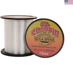 Lews Mr. Crappie Mega Spools Clear Monofilament Fishing Line - 4 Lb Strength. Fixed Price $19.48.