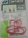 Owner 5111-133 Ssw Forged Hook Upeye Rev Bend Cutting Point Red Size 3/0 7CT. Fixed Price $7.90.