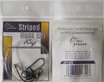 Nine (9) Sea Striker Striped Bass Eel Fishing Rigs 50# Mono Mustad 6/0 Hook. Fixed Price $17.99.