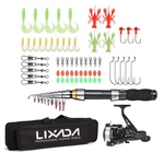 Lixada Fishing Reel Combo Full Kit With 2.1M 2.3M Telescopic Rods Hg. Fixed Price $25.49.