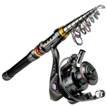 1.8-3.6M Carbon Fiber Fishing Rod Reel Combo Telescopic Spinning Kit 3-8KG. Fixed Price $17.28.