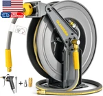 Double Arm Air Hose Reel 50 Ft Retractable 1/2 In Hybrid Heavy Duty Steel. Fixed Price $274.24.