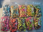 100 New Assorted Lead Heads 3/8 Oz. Size 1/0 Hooks Walleye Jigs. Fixed Price $39.95.