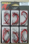 Packs MHS-152 Matzuo Bass Worm Assortment Fish Hooks (88 Total). Fixed Price $15.99.