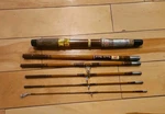 Vtg South Bend Outdoorsman Fiberglass Pack Spinning Fishing Rod 6-PC. Fixed Price $39.99.