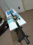 Trolling Fishing Rod Ugly Stik Tiger 7' Med 20-50LB And Reel Daiwa. Fixed Price $120.00.