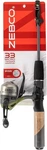 Zebco 33 Micro Adventure Spincast Reel And Fishing Rod 36", Silver/green. Fixed Price $57.11.