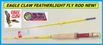 Eagle Claw Featherlight Line Weight Fly Rod, 2 Piece (yellow, 6'-6") #FL300-66. Fixed Price $45.99.