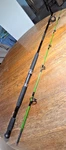 Zebco Bite Alert BAS702MH 2-PIECE 7' Spinning Fishing Rod. Fixed Price $29.99.