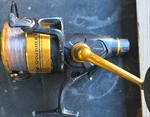 Penn Spinfisher V 8500LL HT-100 Slammer Drag Spinning Reel Gold/black. Fixed Price $100.00.