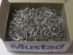 1000 Mustad 3408-B O'shaugnessy Forged Duratin Hooks Turned Down Eye. Fixed Price $119.00.