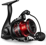 Piscifun Flame Spinning Reels, Lightweight 9+1BB Ultra Smooth 500, Red. Fixed Price $34.97.
