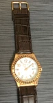 Daniel Steiger Men Watch Crystal Round White Date Dial On Brown Leather Band New. Fixed Price $118.75.