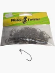 100 Count Pack Mister Twister Keeper Hook Bronze Size 4 New Old Stock Nos. Fixed Price $38.75.