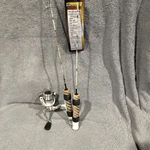 Ice 24IN Light Fishing Spinning Rod & 100 Reel Combo Camo/black. Fixed Price $30.00.