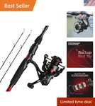 All-in-one Royale Legend Ii Fishing Rod & Reel Combo Ambidextrous Design. Fixed Price $125.99.