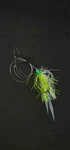 Hi-lo Bottom Fishing Rig Single Silicone Skirt Teaser Glow Bead Hook Fluke Bass. Fixed Price $53.95.